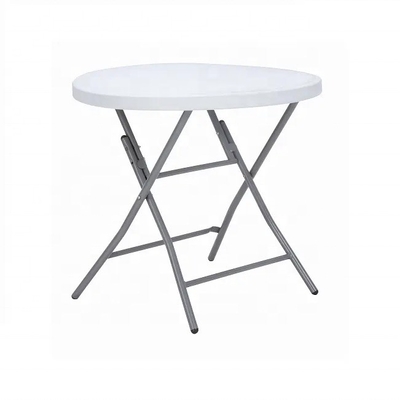 Camping Lightweight Round Banquet HDPE Plastic Folding Table Folded Yes with Folding Legs