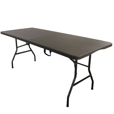 Contemporary Design 2023 Outdoor Portable Folding Plastic Camping Table with Stripes