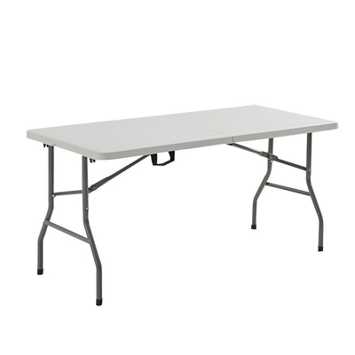 2023 Outdoor Portable Folding Plastic Camping Table with Stripes Folded Yes Outdoor