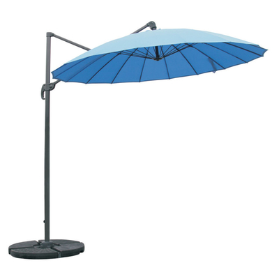 Smooth Surface Sunshade Outdoor Umbrella with 18 Fiberglass Ribs and Aluminum Alloy Tube