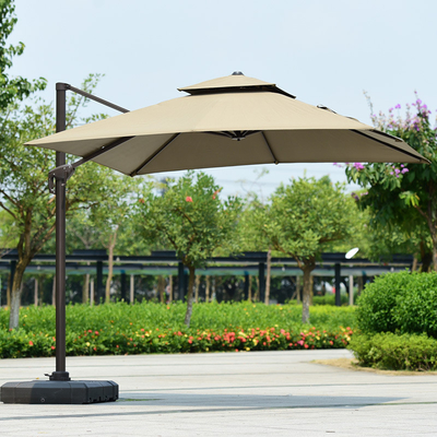 Windproof Cantilever Picnic Umbrella 2023 Outdoor Patio Furniture for Garden Restaurant