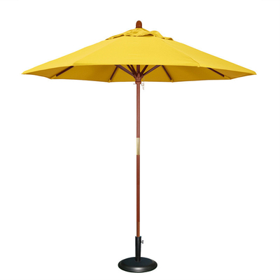 90cm Open Diameter Custom Logo Wooden Umbrella Ideal for Commercial Parties and Travel