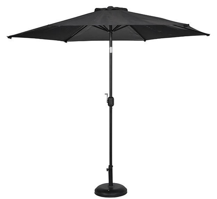Folding Umbrella for Outdoor Garden Waterproof Sun Protection Hardwood Striped Design